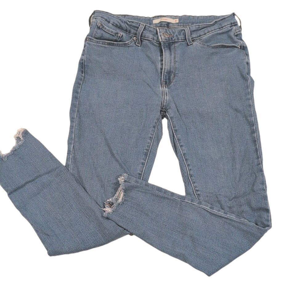 Levi's 711 Skinny Jeans Blue Medium Wash Mid Rise 5-Pocket Women Sz 30